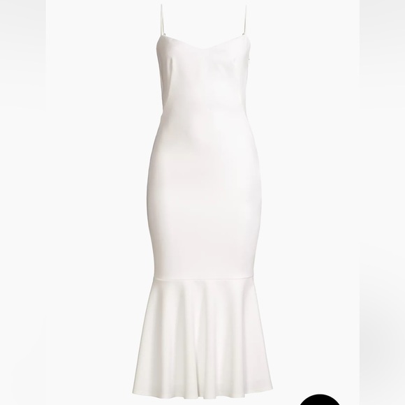 Katie May White Mermaid Spaghetti Strap Sweetheart Neckline Midi Dress Small - Picture 2 of 15